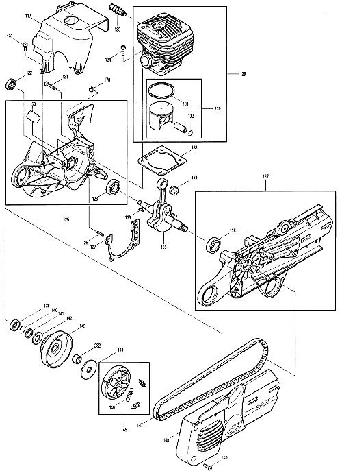 394 182 020 DPC6400 Cylinder and Piston, Crankshaft Clutch Assembly  Guide Disc 