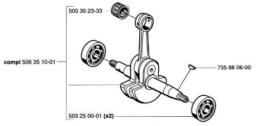 505 30 23-33 K650 K700 Crankshaft  Needle Bearing 