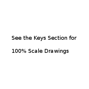 IK.BF1 Replacement Ignition and Door Keys  Bedford LM12 Scissor Lift Panel Key 