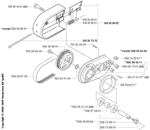 Front Bearing Housing and Belt