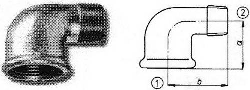 Male - Female Reducing Elbows 90Deg