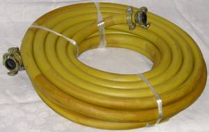 15 Metre Rubber Compressor Hose C/W Couplings